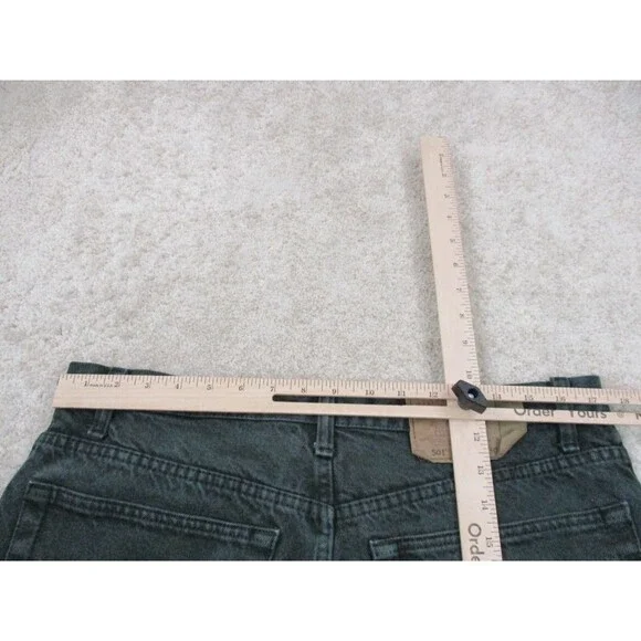 VINTAGE Levis 501 Jeans Mens 36 Green Straight Button Fly Denim 36x29 USA 90s